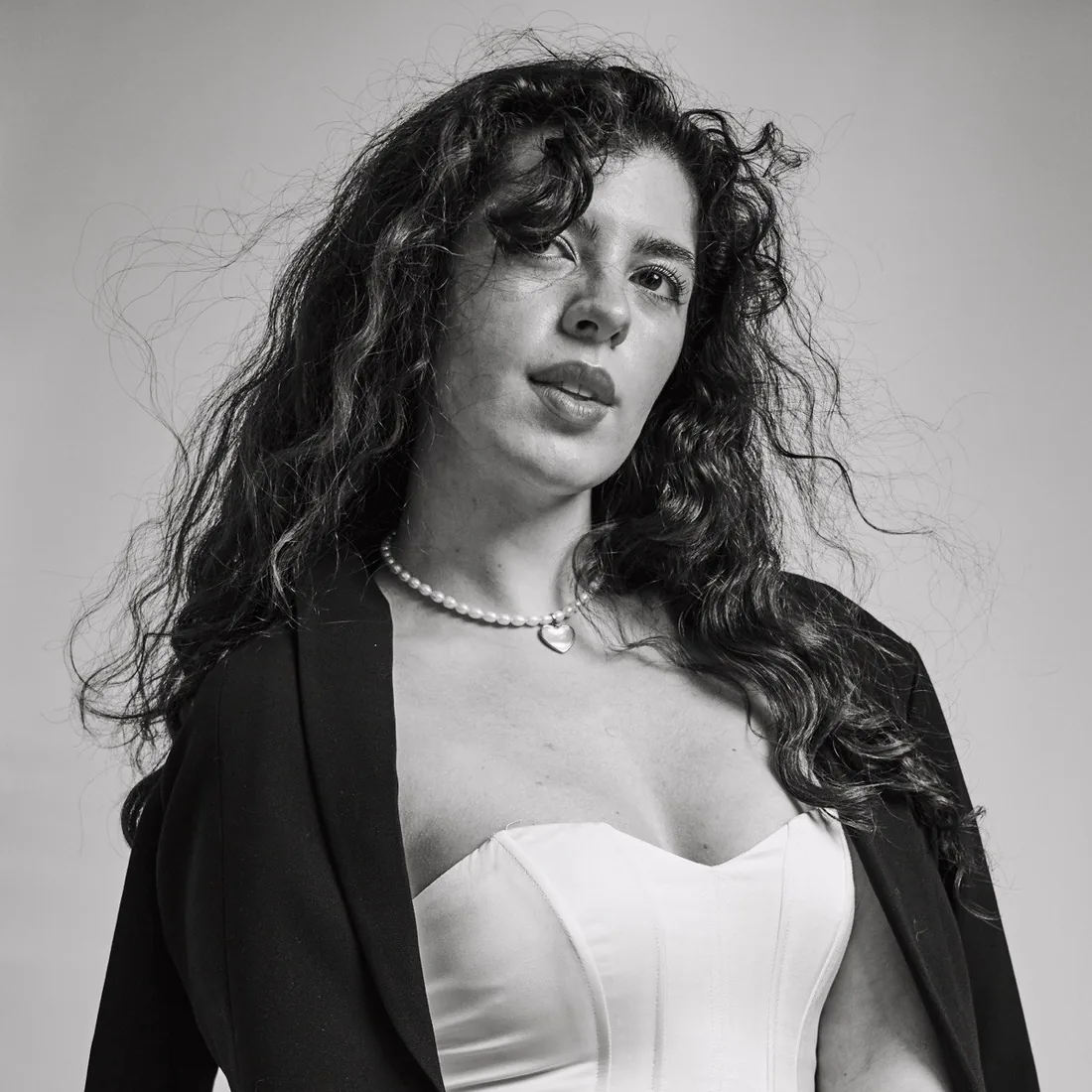 Black-and-white portrait of Milena Weiner